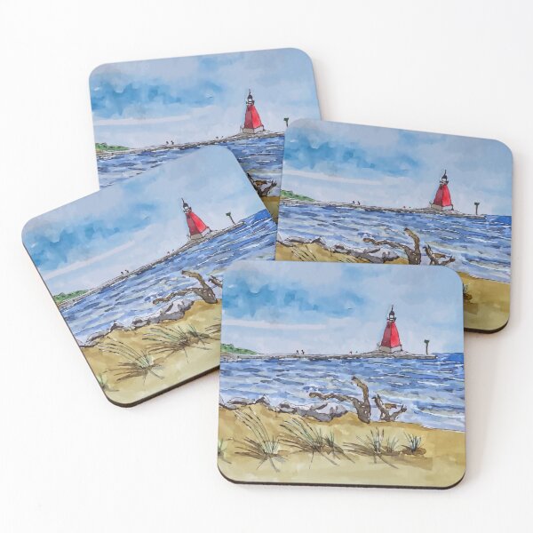 Item preview, Lighthouse in Manistique Michigan designed and sold by welshdesigns.