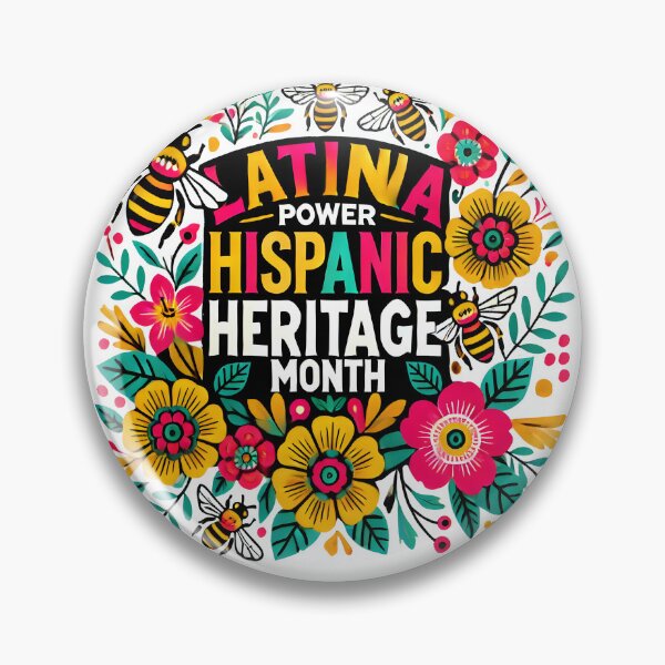 Item preview,  Latina Bold floral girl power Hispanic Heritage month  designed and sold by DrawHandArt.