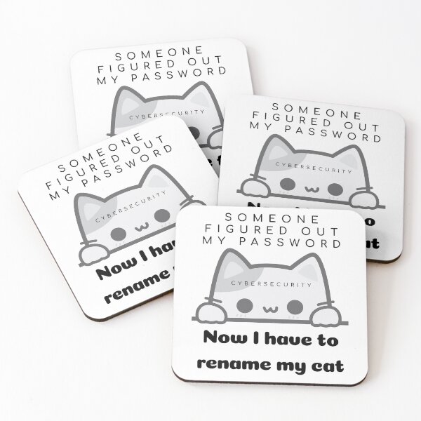 Item preview, Adorable Cybersecurity Cat Design, Cybersecurity Gifts, Someone stole my password now I have to rename my cat, IT Awareness, Funny Cat Quote, Soft Unisex T-Shirt, IT Cat shirt designed and sold by itsteeshop.
