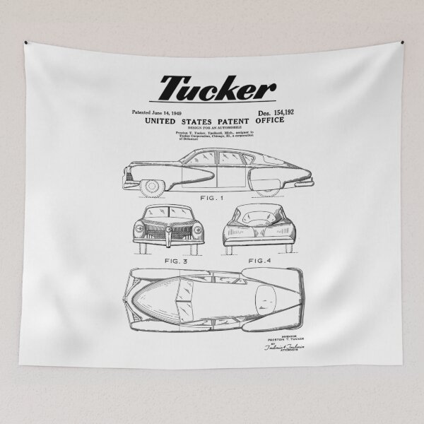 Item preview, Tucker Automobile Patent Black designed and sold by Luve Store.
