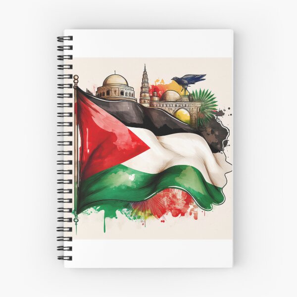 Item preview, Palestinian Pride with Iconic Flag and Landmarks designed and sold by RaiyaTees.