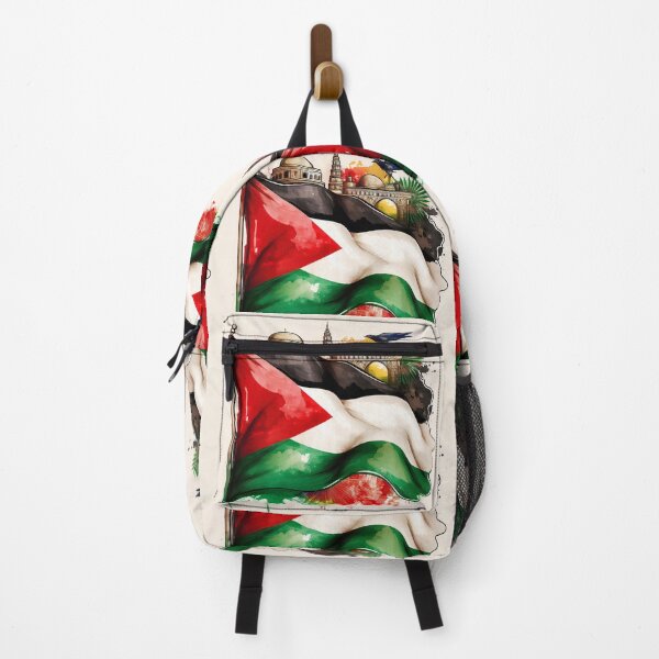 Item preview, Palestinian Pride with Iconic Flag and Landmarks designed and sold by RaiyaTees.