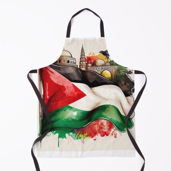 Item preview, Palestinian Pride with Iconic Flag and Landmarks designed and sold by RaiyaTees.
