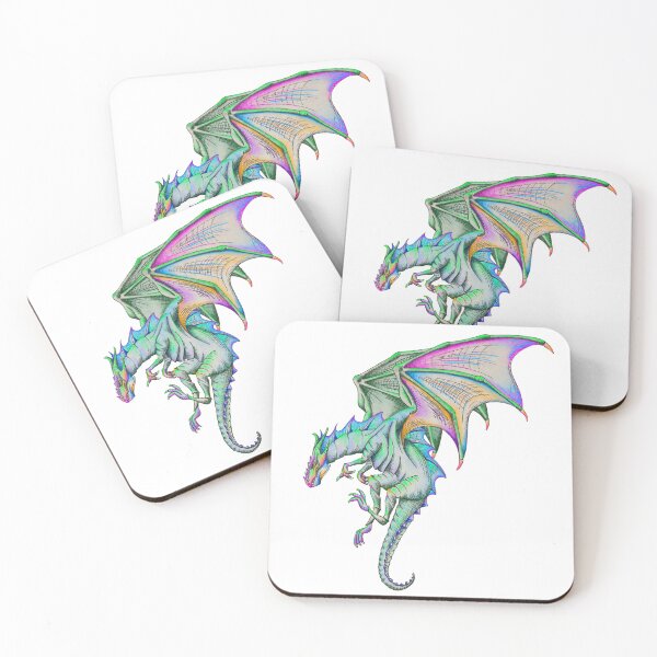 Artikelvorschau, Bunter Regenbogen-Drache entworfen und verkauft von DinkumDoodles.