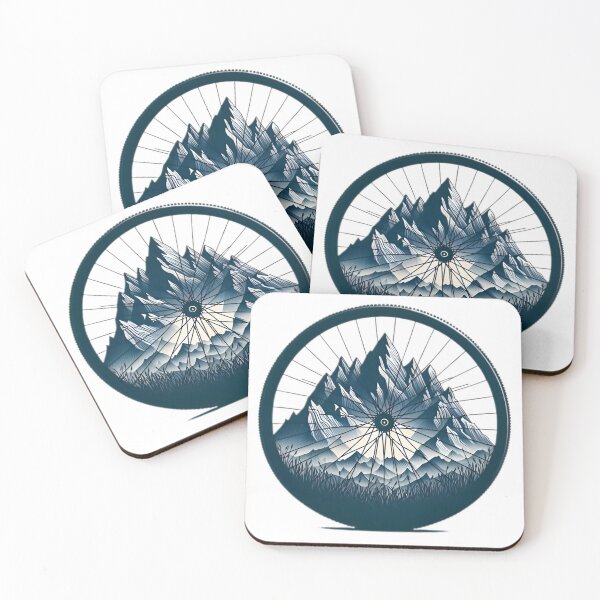 Item preview, mountain in wheel spokes designed and sold by StickerManiaBE.