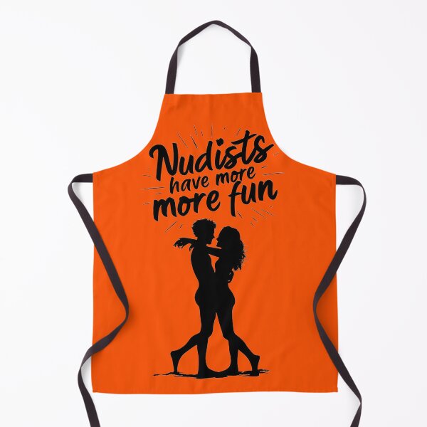 Item preview, Nudists Have More Fun - Unique Eye Catching - Orange designed and sold by JLEmporium.