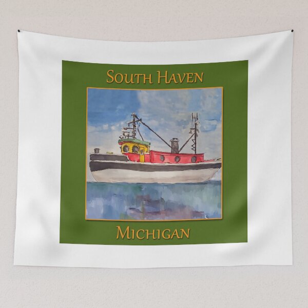Item preview, Tugboat the Wilhelm Baum in South Haven Michigan designed and sold by welshdesigns.