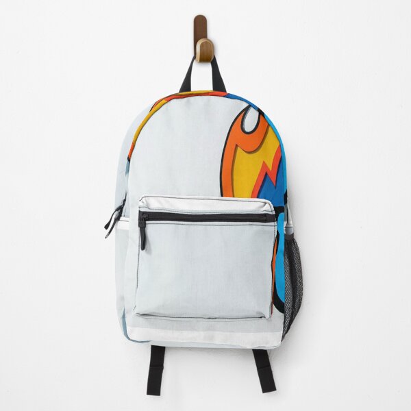 Item preview, A fire symbol on a white wall with a blue and orange flames designed and sold by Omar-mo24.