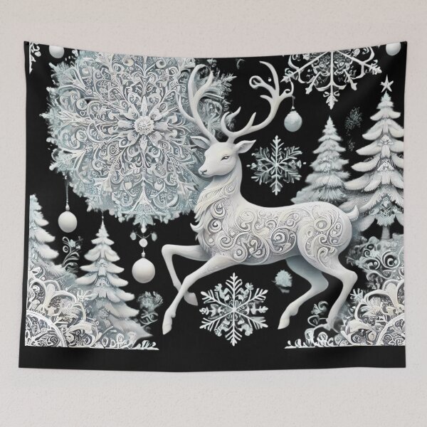 Item preview, Elegant Winter Reindeer. designed and sold by Linework Studio.