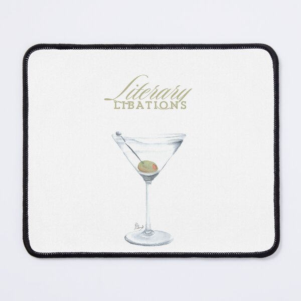 Item preview, Watercolor Martini Glass for Readers and Booklovers designed and sold by SchmeckStudio.