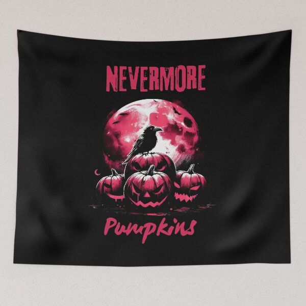 Item preview,  Nevermore, crow, raven, crow bird lovers, pumpkins, spooky vibes Halloween costumes, moon, fall, spooky designed and sold by Collagedream.