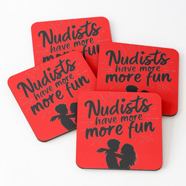 Item preview, Nudists Have More Fun - Unique Eye Catching - Red designed and sold by JLEmporium.