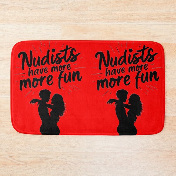 Item preview, Nudists Have More Fun - Unique Eye Catching - Red designed and sold by JLEmporium.