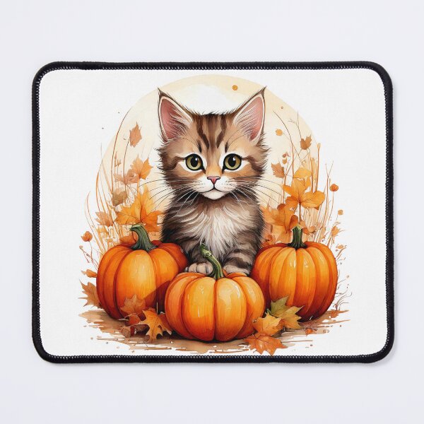 Item preview, cat in pumpkin designed and sold by Jude755m.