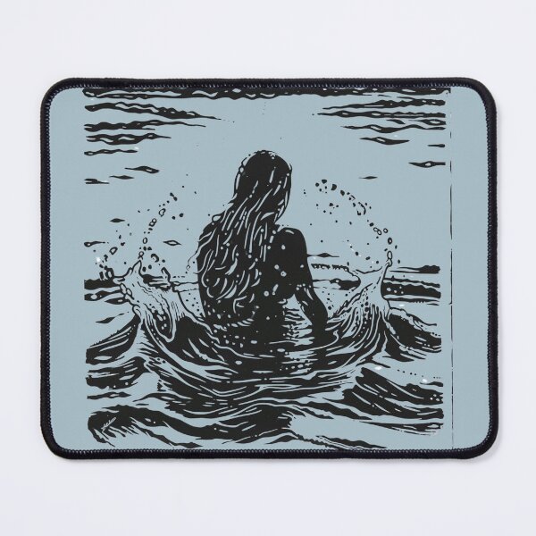 Item preview, Splash of serenity - linocut 1 transparent designed and sold by Wildflow Creations.