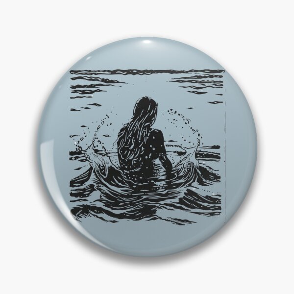 Item preview, Splash of serenity - linocut 1 transparent designed and sold by Wildflow Creations.