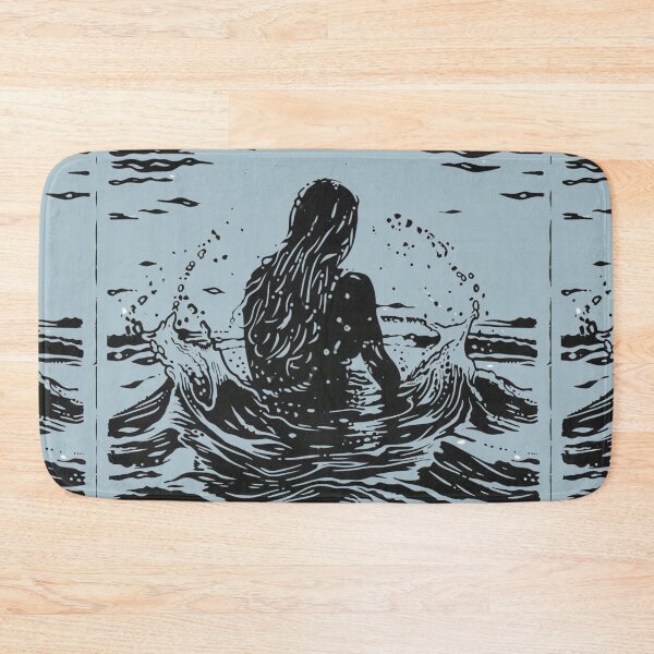 Item preview, Splash of serenity - linocut 1 transparent designed and sold by Wildflow Creations.