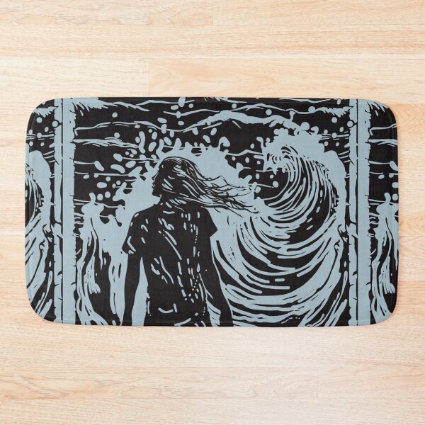 Item preview, Splash of serenity - linocut 2 transparent designed and sold by Wildflow Creations.
