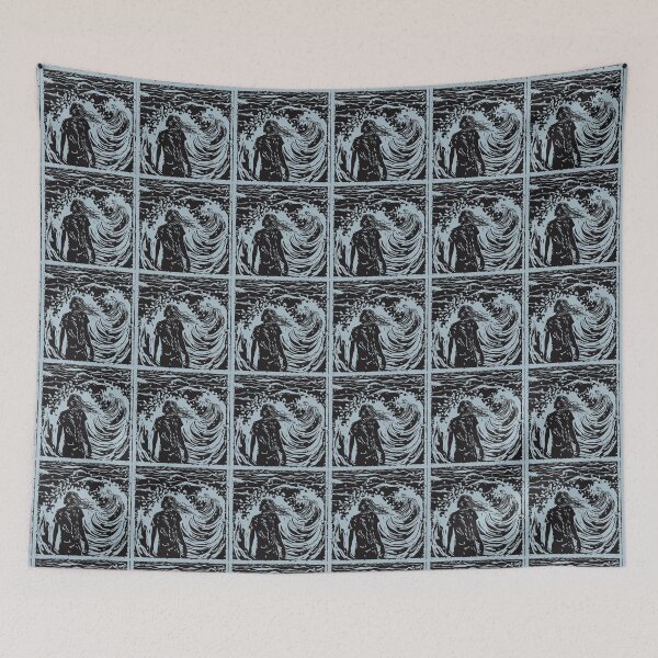 Item preview, Splash of serenity - linocut 2 transparent designed and sold by Wildflow Creations.