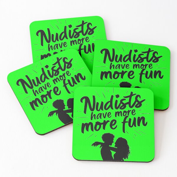 Item preview, Nudists Have More Fun - Unique Eye Catching - Green designed and sold by JLEmporium.