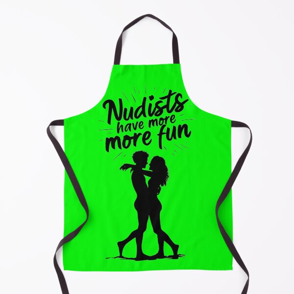 Item preview, Nudists Have More Fun - Unique Eye Catching - Green designed and sold by JLEmporium.