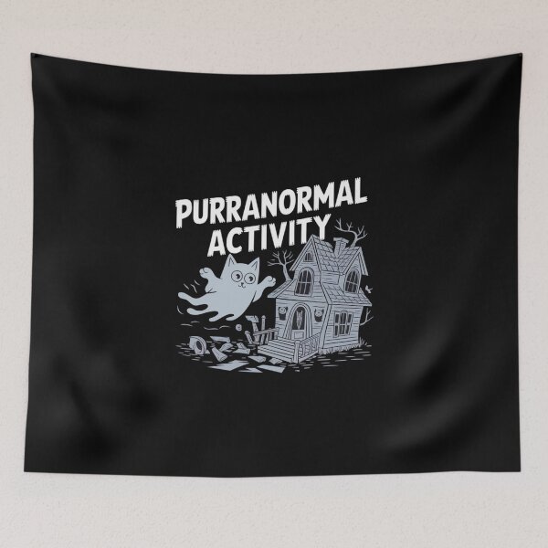 Item preview, Spooky Halloween Cat Design: Purranormal Activity designed and sold by Davideus.