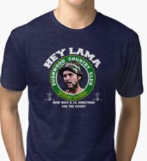 Camiseta de tejido mixto Hola Lama, qué tal un lil algo para el esfuerzo