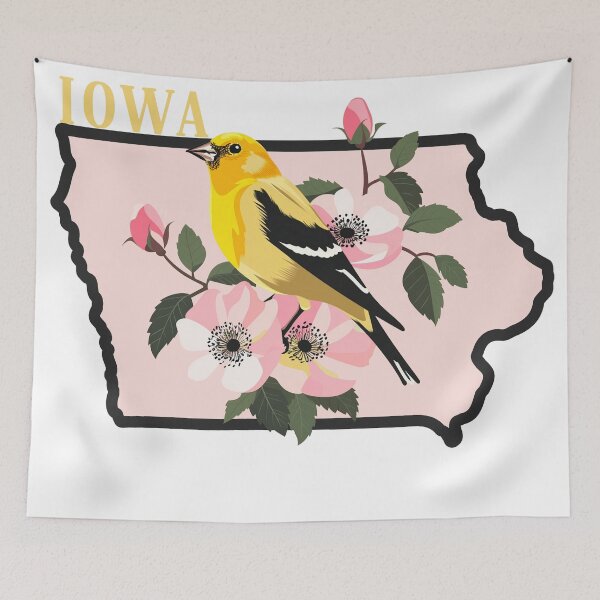 Item preview, Iowa State Bird and Flower designed and sold by adventurehaven.