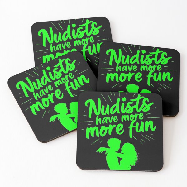 Item preview, Nudists Have More Fun - Unique Eye Catching - Green designed and sold by JLEmporium.