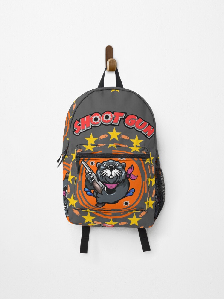 Thumbnail 1 of 3, Backpack, Beaver Shoot Gun designed and sold by hypertype01.