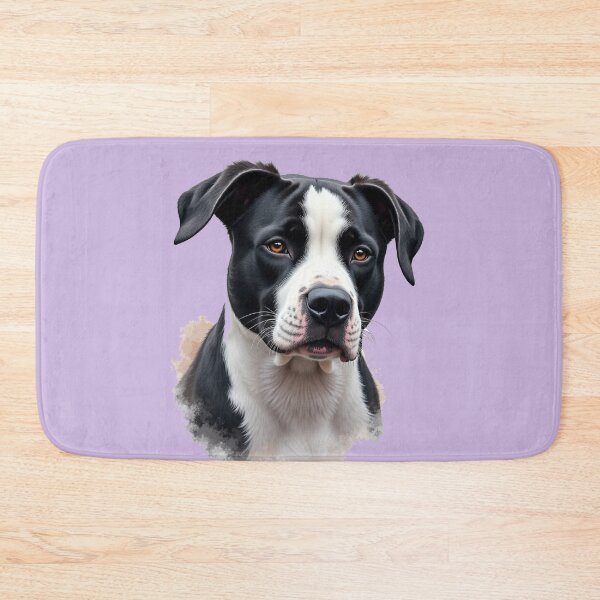 Item preview, Black and White Pitbull Dog color art  designed and sold by PetArt  ⭐⭐⭐⭐⭐.