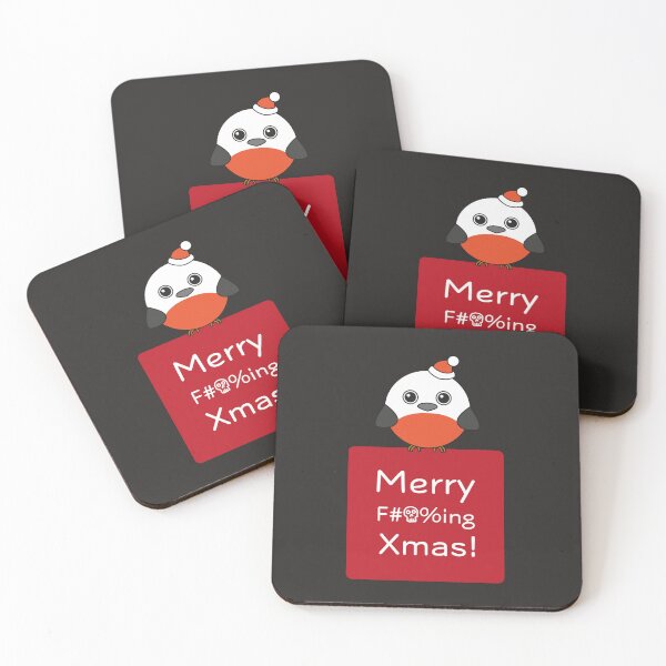 Item preview, Merry F***ing Xmas! and a bird  designed and sold by D-Vogt-Grafik.