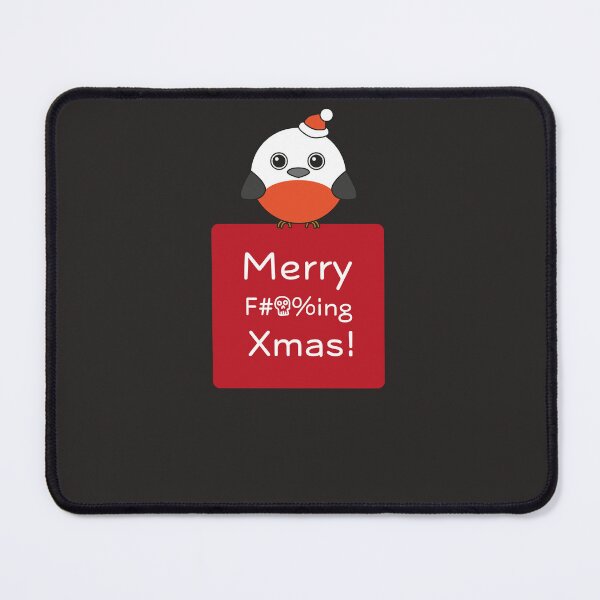 Item preview, Merry F***ing Xmas! and a bird designed and sold by D-Vogt-Grafik.