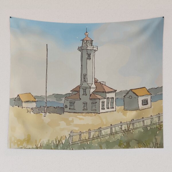 Item preview, Fort Worden Lighthouse in Port Townsend Washington designed and sold by welshdesigns.