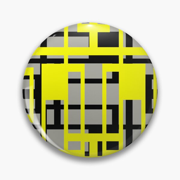 Item preview, Geometric Shapes Pattern Yellow Black Cut Out designed and sold by taiche.