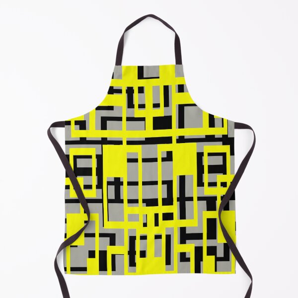 Item preview, Geometric Shapes Pattern Yellow Black Cut Out designed and sold by taiche.