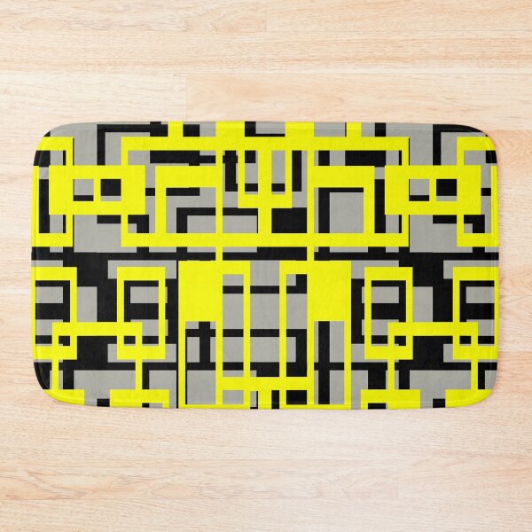 Item preview, Geometric Shapes Pattern Yellow Black Cut Out designed and sold by taiche.
