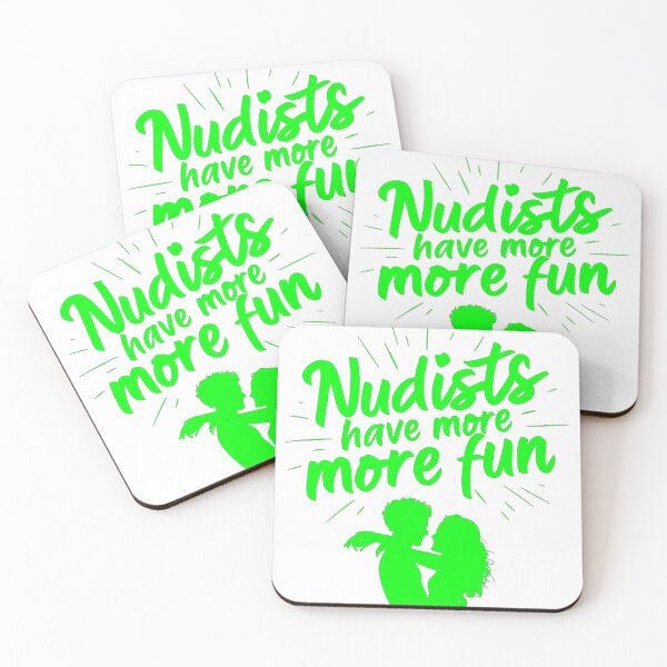 Item preview, Nudists Have More Fun - Unique Bright - White Green designed and sold by JLEmporium.