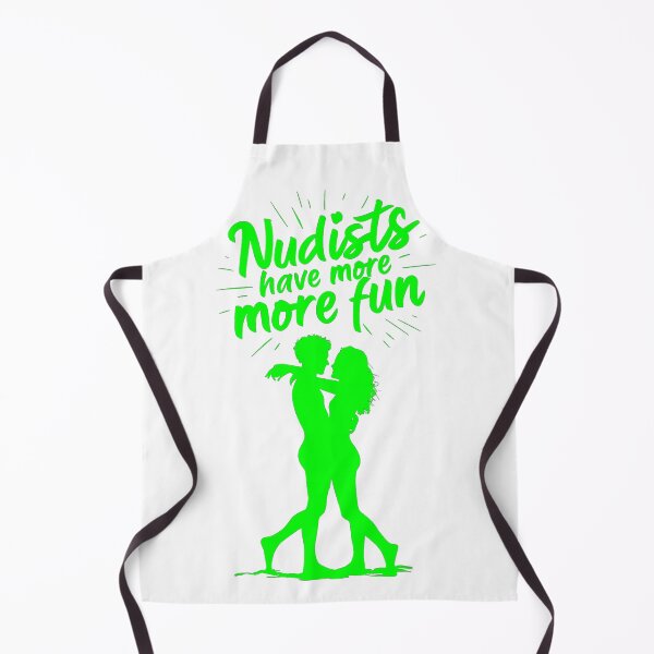 Item preview, Nudists Have More Fun - Unique Bright - White Green designed and sold by JLEmporium.