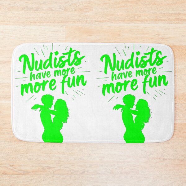 Item preview, Nudists Have More Fun - Unique Bright - White Green designed and sold by JLEmporium.
