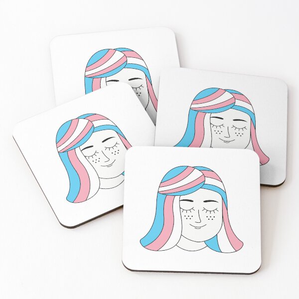 Item preview, LGBTQ Pride Transgender Flag Character designed and sold by Rotemika.