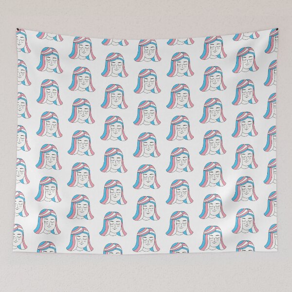 Item preview, LGBTQ Pride Transgender Flag Character designed and sold by Rotemika.