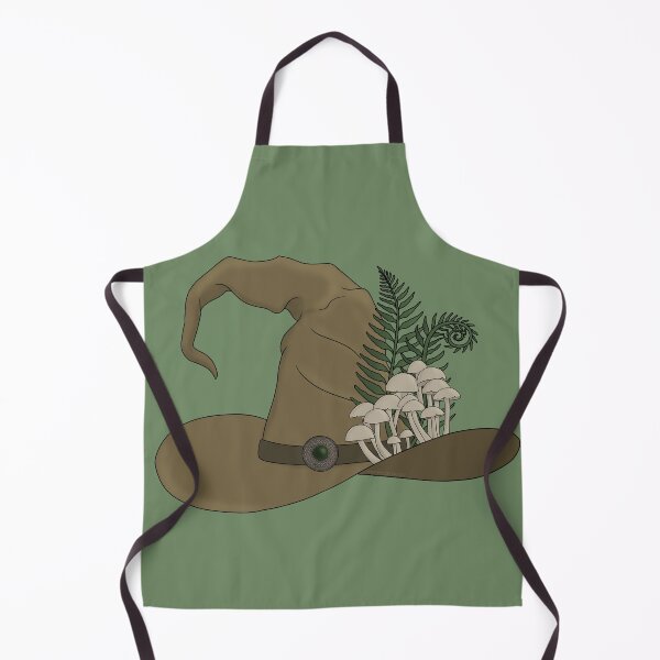Item preview, Tan Witch Hat with Mushrooms and Ferns designed and sold by DappledMoon.