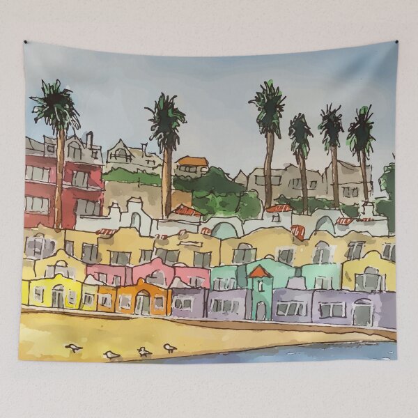 Item preview, Cute little houses in Capitola California designed and sold by welshdesigns.