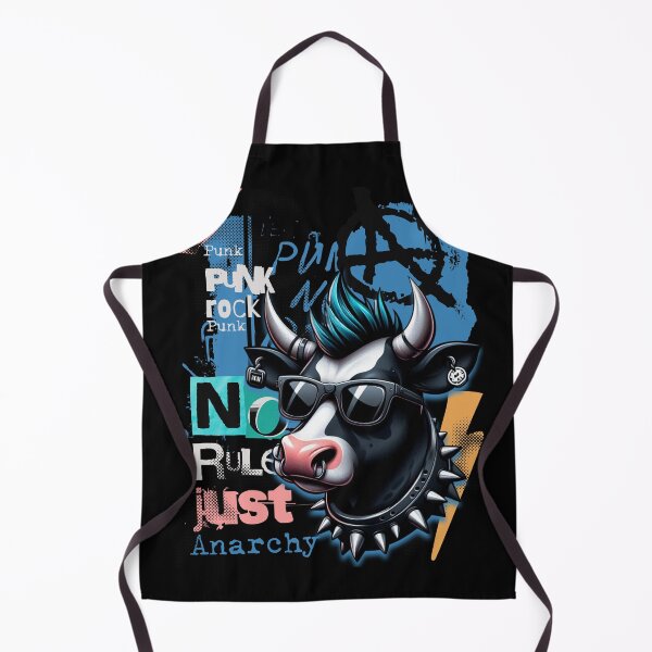Item preview, PUNK ROCK COW - NO RULES JUST ANARCHY - GRAFFITI designed and sold by justyna-s28.