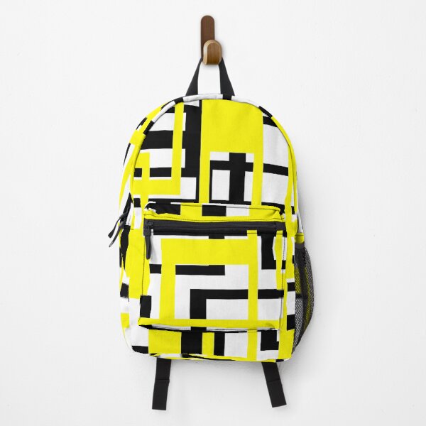 Item preview, Geometric Shapes Pattern Yellow Black White Background designed and sold by taiche.