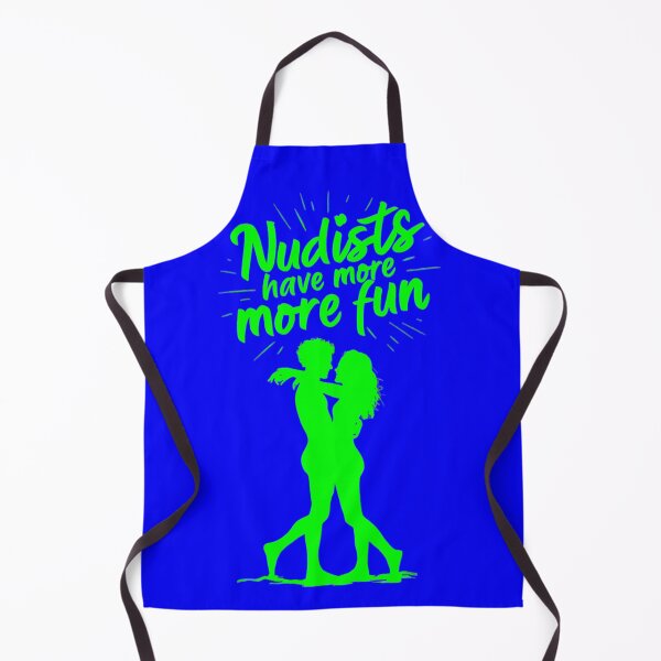 Item preview, Nudists Have More Fun - Unique Bright - Blue Green designed and sold by JLEmporium.