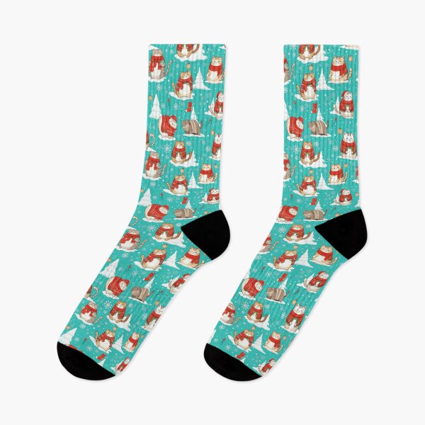 Item preview, Blue Christmas Cat Pattern | Matching Family Winter Outfit designed and sold by PinkGoddessLove.