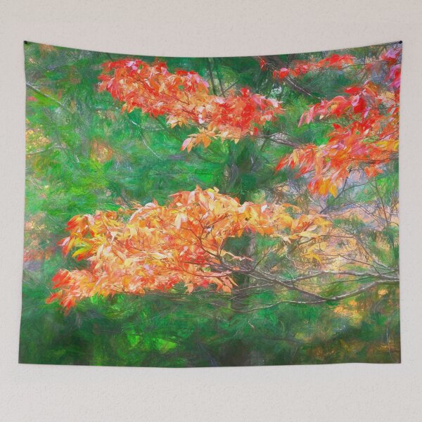 Item preview, Red Maple Leaves Fall Foliage Fall Colors Great Smoky Mountains X140 designed and sold by RichFrancoCars.