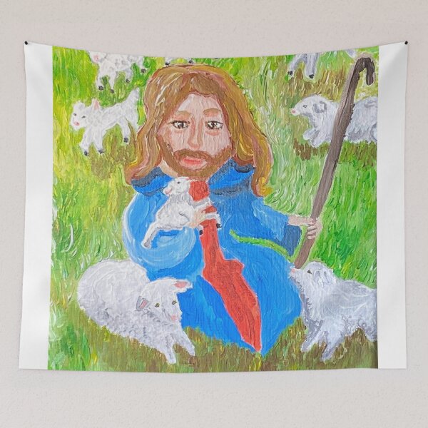 Item preview, Jesus And The Sheep designed and sold by pinkyjainpan.
